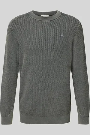 G-Star Sweter z dzianiny z wyhaftowanym logo