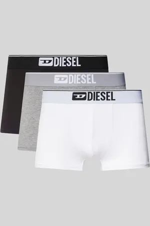 Diesel Obcisłe bokserki z elastycznym paskiem z logo w zestawie 3 szt.