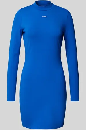Hugo Blue Sukienka mini z naszywką z logo model ‘Nilla’