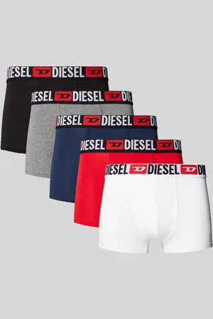 Diesel Obcisłe bokserki z elastycznym paskiem z logo w zestawie 5 szt.