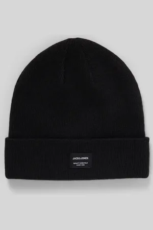 JACK & JONES Czapka beanie z detalem z logo