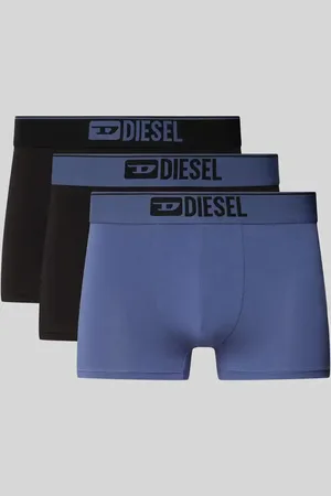 Diesel Obcisłe bokserki z elastycznym paskiem z logo w zestawie 3 szt.