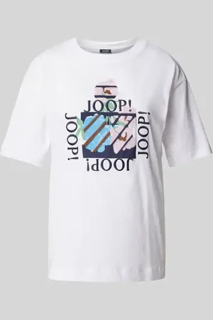 JOOP! T-shirt z cekinowym obszyciem model ‘Tomo’
