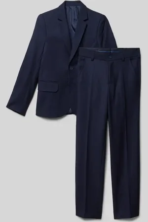 Standard Garnitur o kroju slim fit z fakturowanym wzorem