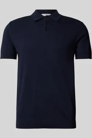 SELECTED Koszulka polo z elastycznymi wykończeniami