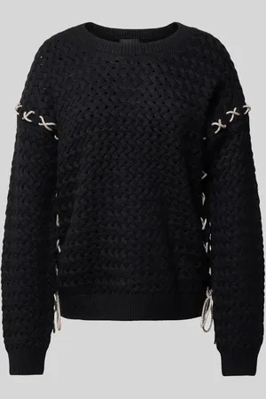 Guess Sweter z dzianiny z dodatkiem wełny model ‘ELLISS’