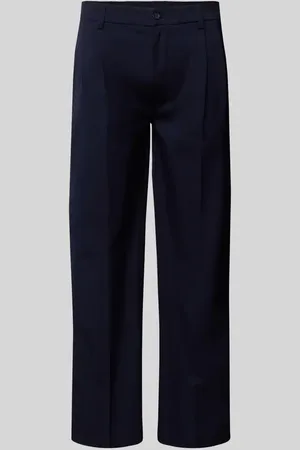 JACK & JONES Spodnie do garnituru o kroju baggy fit z zakładkami w pasie model ‘Julian’
