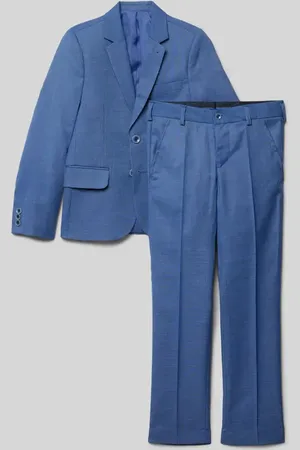 Standard Garnitur o kroju slim fit z drobnym, fakturowanym wzorem