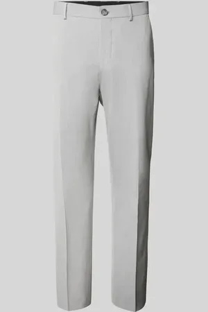 SELECTED Spodnie do garnituru o kroju slim fit z zapięciem na guzik i zamek błyskawiczny