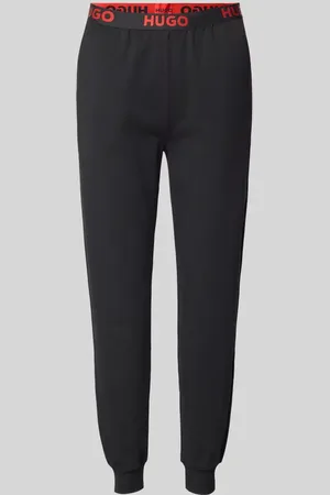 HUGO BOSS Spodnie dresowe o kroju relaxed fit z elastycznym pasem model ‘SPORTY’