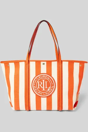Ralph Lauren Torba shopper z czystej bawełny model ‘EMERIE’