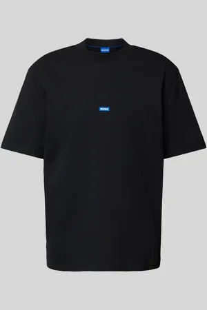 Hugo Blue T-shirt z naszywką z logo model ‘Nieros’
