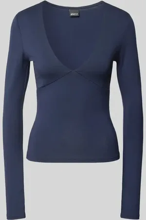 Gina Tricot Bluzka z długim rękawem z dekoltem w serek