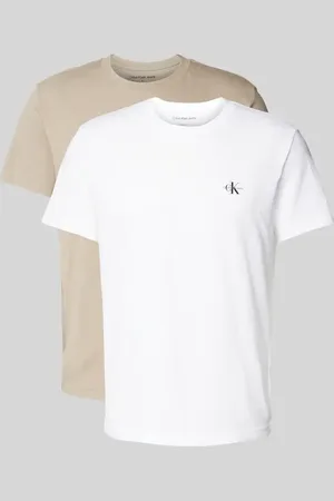 Calvin Klein T-shirt o kroju regular fit z czystej bawełny