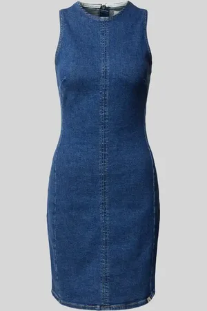 Calvin Klein Sukienka jeansowa z okrągłym dekoltem