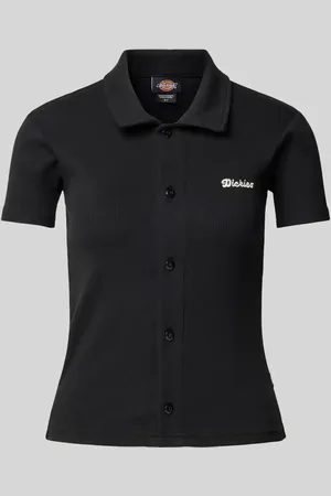 Dickies T-shirt z listwą guzikową model ‘TALLASSE’