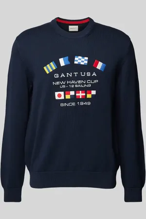 GANT Sweter z dzianiny z wyhaftowanym logo