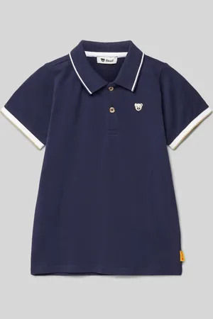 Steiff Koszulka polo o kroju regular fit z naszywką z logo