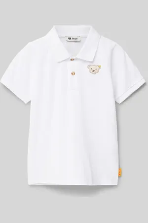 Steiff Koszulka polo o kroju regular fit z naszywką z logo