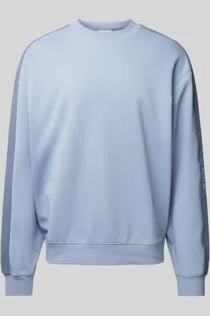 Calvin Klein Bluza o kroju oversized fit z mieszanki bawełny