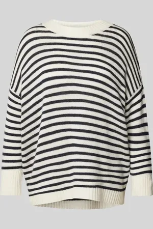 0039 Italy Sweter z dzianiny o kroju oversized z okrągłym dekoltem model ‘AMADEA’