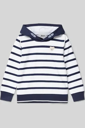 Steiff Bluza z kapturem z naszywką z logo