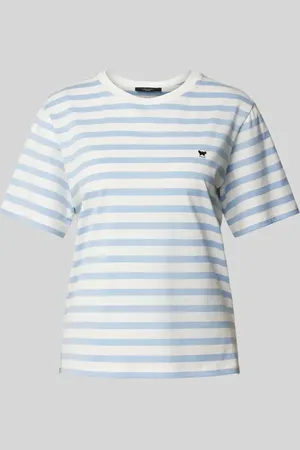 Max Mara T-shirt z wyhaftowanym logo model ‘SATRAPO’
