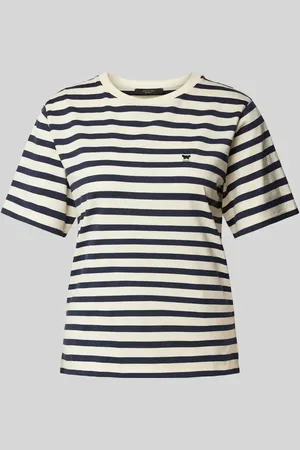 Max Mara T-shirt z wyhaftowanym logo model ‘SATRAPO’