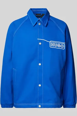 Hugo Blue Kurtka z listwą z zatrzaskami model 