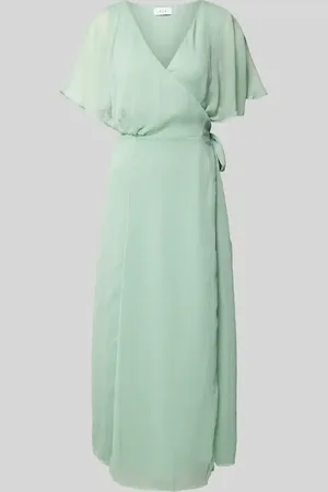 VILA Sukienka midi w kopertowym stylu model ‘RILLA’