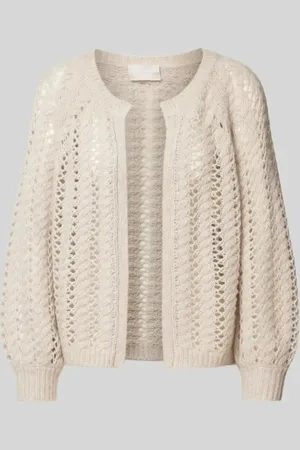 Hemisphere Sweter rozpinany z prążkowanymi ściągaczami