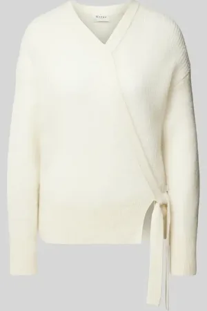 Maerz Sweter z dzianiny w stylu kopertowym