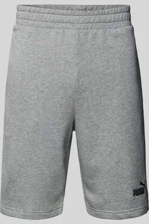 PUMA Szorty z dzianiny dresowej o kroju regular fit z wyhaftowanym logo model ‘ESS No. 1’