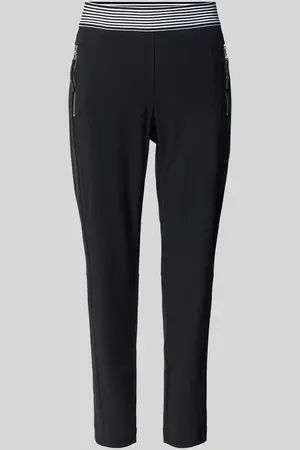 raffaello rossi Spodnie skrócone o kroju slim fit