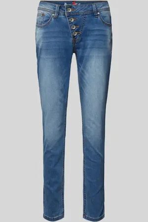 Buena Vista Jeansy o skróconym kroju slim fit model ‘Malibu’