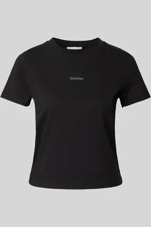 Calvin Klein T-shirt o kroju regular fit z naszywką z logo