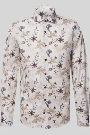 Profuomo Koszula biznesowa o kroju slim fit z kołnierzykiem typu cutaway model ‘Cutaway’