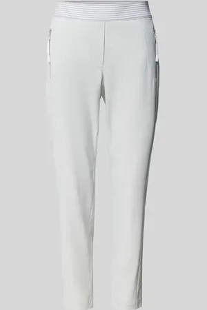 raffaello rossi Spodnie skrócone o kroju slim fit