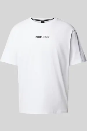 Fire + Ice Koszulka polo z nadrukiem z logo model ‘MICK’
