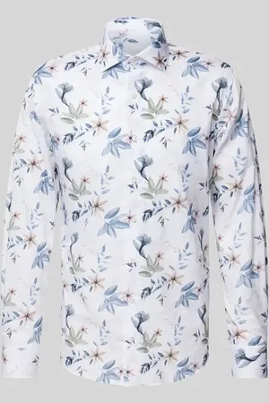Profuomo Koszula biznesowa o kroju slim fit z kołnierzykiem typu cutaway model ‘Cutaway’