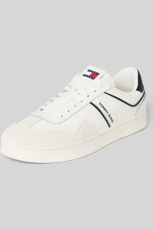 Tommy Hilfiger Sneakersy skórzane z detalami z logo model ‘THE GREENWICH’