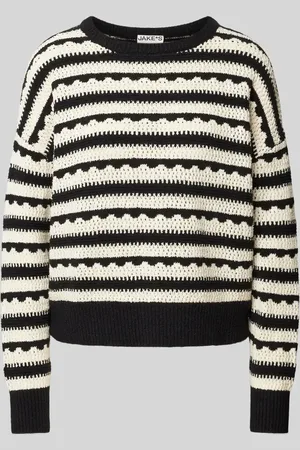 Jake*s Sweter z dzianiny z ażurowym wzorem