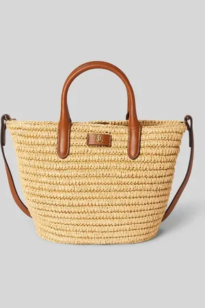 Ralph Lauren Torba tote z efektem plecionki model ‘BRIE’