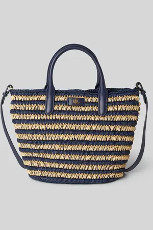 Ralph Lauren Torba tote z efektem plecionki model ‘BRIE’