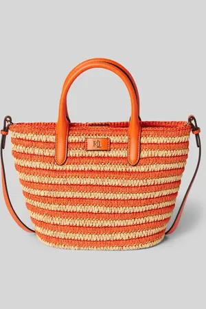 Ralph Lauren Torba tote z efektem plecionki model ‘BRIE’