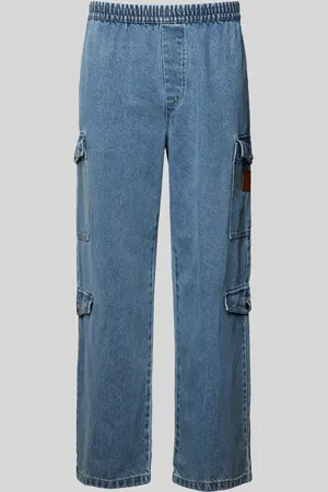 Armani Exchange Jeansy o luźnym kroju z naszywką z logo