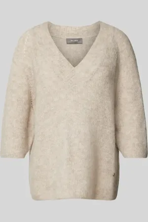 Mos Mosh Sweter z dzianiny z rękawem o dł. 3/4 model ‘TACI’