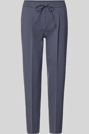 Luisa Cerano Spodnie materiałowe o kroju slim fit w kant