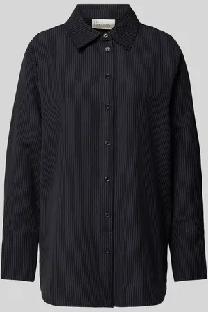 My Essential Wardrobe Bluzka koszulowa o kroju regular fit z listwą guzikową na całej długości