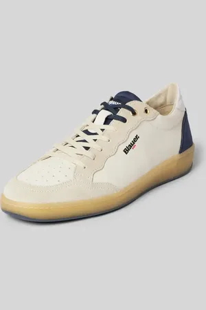 Blauer Sneakersy z nadrukiem z logo model ‘MURRAY01’